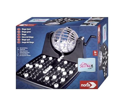 Noris 606150493 Bingotrommel inkl. Chips, 90 Kugeln und 12 Bingokarten, Aktionsspiel für Die ganze Familie, für Kinder ab 6 Jahren, Mehrfarbig/Meereswellen (Ocean Tides) Noris 606150493 Bingotrommel inkl. Chips, 90 Kugeln und 12 Bingokarten, Aktionsspiel für Die ganze Familie, für Kinder ab 6 Jahren, Mehrfarbig/Meereswellen (Ocean Tides) von Noris
