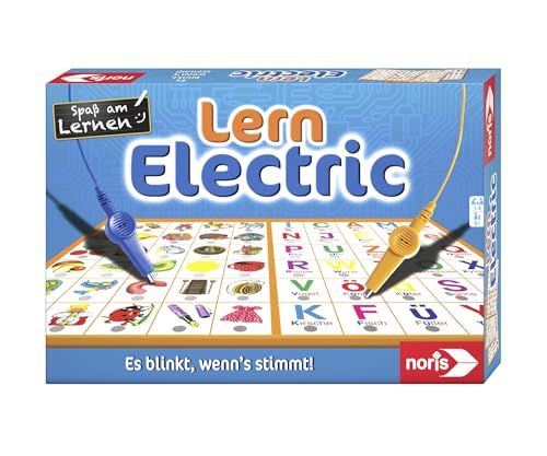 Noris Lern-Electric Lernspiel ab 6 Jahren – klassisches Zuordnungsspiel mit Lichtsignal – blinkt bei richtiger Antwort – Wissensspiel für Kinder – pädagogisches Lernspiel Jungen Mädchen Schule Noris Lern-Electric Lernspiel ab 6 Jahren – klassisches Zuordnungsspiel mit Lichtsignal – blinkt bei richtiger Antwort – Wissensspiel für Kinder – pädagogisches Lernspiel Jungen Mädchen Schule von noris