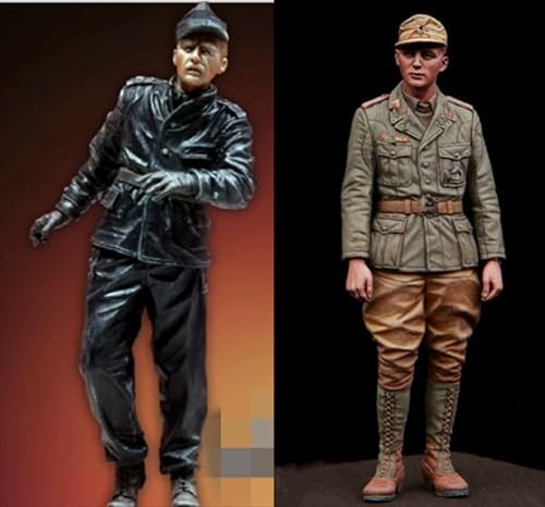 nqhupuo 1/35 WWII German Soldier Resin Model Kit Unbemalt und unmontiert Soldier Resin Model Kit (2-Personen)//K9I-7s10 von nqhupuo