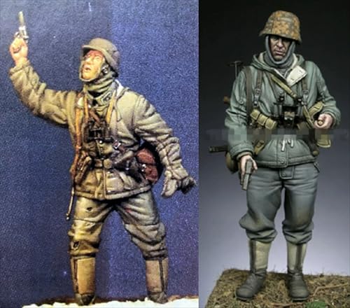 nqhupuo 1/35 WWII German Soldier Resin Model Kit Unbemalt und unmontiert Soldier Resin Model Kit (2-Personen)//K9I-7s29 von nqhupuo