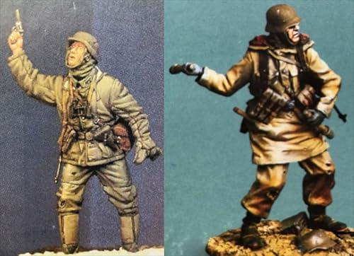 nqhupuo 1/35 WWII German Soldier Resin Model Kit Unbemalt und unmontiert Soldier Resin Model Kit (2-Personen)//K9I-7s30 von nqhupuo