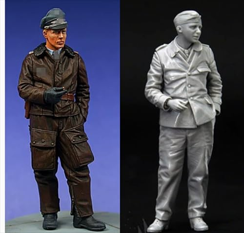 nqhupuo 1/35 WWII German Soldier Resin Model Kit Unbemalt und unmontiert Soldier Resin Model Kit (2-Personen)//K9I-7s45 von nqhupuo