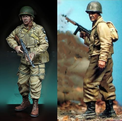 nqhupuo 1/35 WWII US Soldier Resin Model Kit Unbemalt und unmontiert Soldier Resin Model Kit (2 Männer) //P9s4-16 von nqhupuo