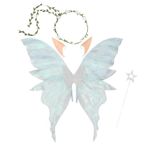 nuk8nehz8 Feenflügel für Erwachsene, 73,7 x 78,7 cm, Feen-Schmetterlingsflügel für Damen, Halloween-Kostüm, Cosplay, Verkleidung, Partygeschenk, Splitter, Erwachsene nuk8nehz8 Feenflügel für Erwachsene, 73,7 x 78,7 cm, Feen-Schmetterlingsflügel für Damen, Halloween-Kostüm, Cosplay, Verkleidung, Partygeschenk, Splitter, Erwachsene von nuk8nehz8