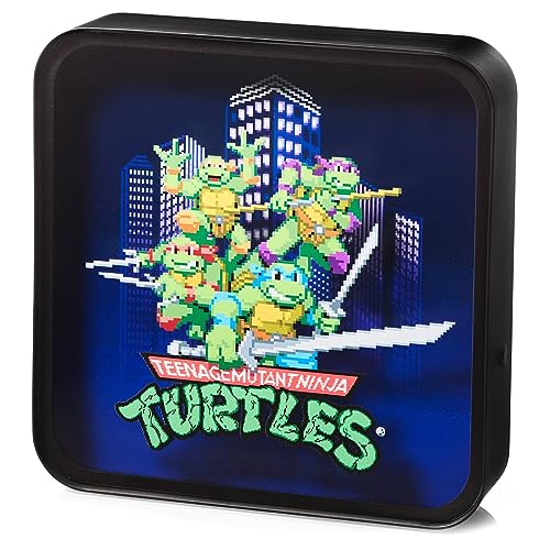 NUMSKULL Offizielle TMNT Plexiglas-Logo Schreibtischlampe Wandlicht für Schlafzimmer, Büro, Zuhause, Studium, Arbeit - Offizielles Teenage Mutant Ninja Turtles Merchandise von numskull