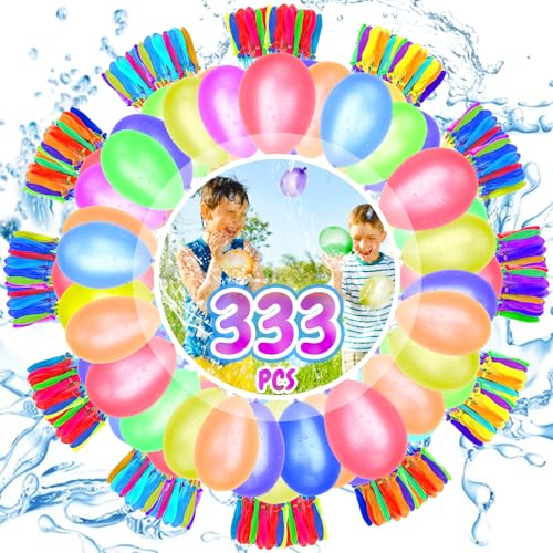 ocuvaep 333PCS Wasserbomben Wasserballon, Schnellfüller Wasser Luftballons, Wasserbomben Selbstschließend, Bunt Wasserballons, Geeignet für Erwachsene und Kinder Sommer-Poolparty und Gartenaktivitäten ocuvaep 333PCS Wasserbomben Wasserballon, Schnellfüller Wasser Luftballons, Wasserbomben Selbstschließend, Bunt Wasserballons, Geeignet für Erwachsene und Kinder Sommer-Poolparty und Gartenaktivitäten von ocuvaep