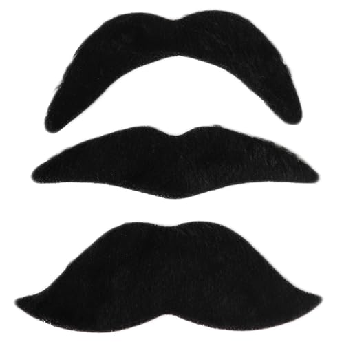 ohodhmnu 48 künstliche Bärte, Schnurrbärte, Halloween-Kostüm, Dekoration für Halloween, Weihnachten, Cosplay, selbstklebende Bartschnurrbärte ohodhmnu 48 künstliche Bärte, Schnurrbärte, Halloween-Kostüm, Dekoration für Halloween, Weihnachten, Cosplay, selbstklebende Bartschnurrbärte von ohodhmnu