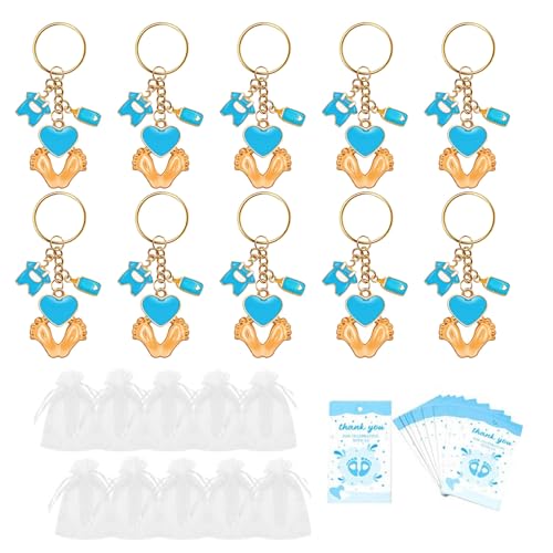 ohodhmnu Babyparty-Schlüsselanhänger, tragbar, für Babypartys, Souvenirs mit Organza-Beuteln und Dankeskarten ohodhmnu Babyparty-Schlüsselanhänger, tragbar, für Babypartys, Souvenirs mit Organza-Beuteln und Dankeskarten von ohodhmnu