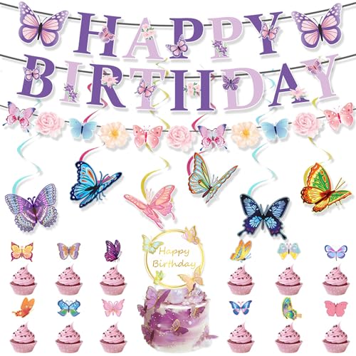 Butterfly Cake Decoration Cake Toppers Dekorative Kuchen Dekore Hängen Hängen Wirbel Für Festivalanlass von omiinitio