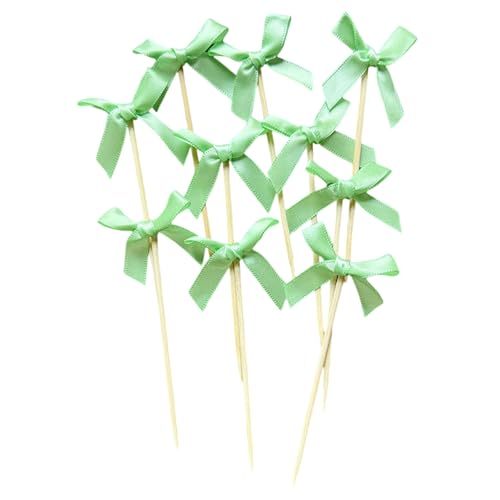 Set Von 10 Schönen Bowknot Cake Toppers Ornament Für Elegante Geburtstags Und Brautpartydekorationen Romanze Thema von omiinitio