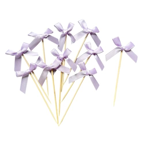Set Von 10 Schönen Bowknot Cake Toppers Ornament Für Elegante Geburtstags Und Brautpartydekorationen Romanze Thema von omiinitio