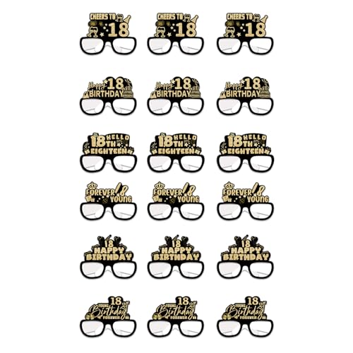 omiinitio 18pcs Papiergläser Für Innen Und Outdoor Event Handgefertigte Geburtstagsfeier Brille Elegante Soziale Eventdekorationen von omiinitio