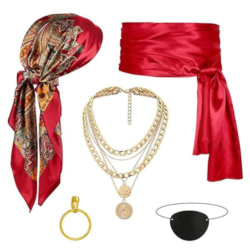 omiinitio Adult Pirate Kostümzubehör Set Captain Pirate Outfits omiinitio Adult Pirate Kostümzubehör Set Captain Pirate Outfits von omiinitio