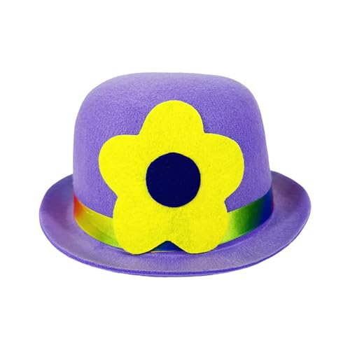 omiinitio Blumenmuster Baumwollclownhut Kreative Fotoshootte Props Party Accessoire Für Paraden Festiven Anlass Künstlerischer Fotografie Mit Blumen von omiinitio