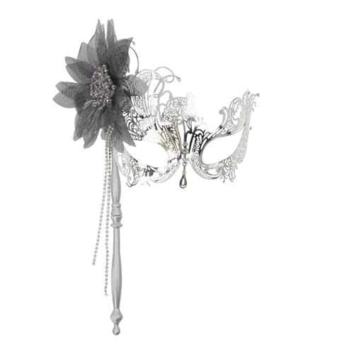 omiinitio Blumenstrasssteine Maskerade Maske Mit Stick Metall Halbe Gesichtsmaske Für Frauen Maskerade Proms Halloween Cosplay Partys omiinitio Blumenstrasssteine Maskerade Maske Mit Stick Metall Halbe Gesichtsmaske Für Frauen Maskerade Proms Halloween Cosplay Partys von omiinitio