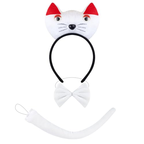 omiinitio Katzen Kostümzubehör Set Katzen Ohren Stirnbänder Schwanz Bowtie Tutus Rock Accessoires Kits Katzen Kostüme Für Kinder Kleinkind omiinitio Katzen Kostümzubehör Set Katzen Ohren Stirnbänder Schwanz Bowtie Tutus Rock Accessoires Kits Katzen Kostüme Für Kinder Kleinkind von omiinitio