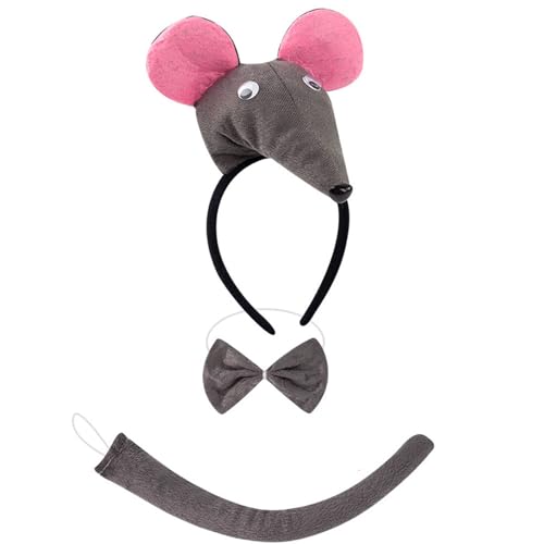omiinitio Maus/Schweine/Kuh/Affe/Schaf/Tyger/Hunde Kostüm Set Ohren Stirnband Schwanzböden Kinder Halloween Weihnachtstier Cosplay Requisiten omiinitio Maus/Schweine/Kuh/Affe/Schaf/Tyger/Hunde Kostüm Set Ohren Stirnband Schwanzböden Kinder Halloween Weihnachtstier Cosplay Requisiten von omiinitio