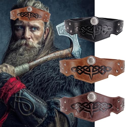 omiinitio Mittelalterlich Stirnband Kopfbedeckung Retro Dress Up Stirnband Halloween Cosplay Accessoire Kopfbedeckung von omiinitio