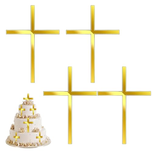 4 Stück Kreuz Tortendeko Taufe, Firmung Deko Taufe Kuchen Deko Tortendeko Firmung Kuchen Tortenaufleger Goldene Kreuze Dekoration Kommunion Kreuz Gold Für Kommunion Geburtstag Babyparty Hochzeit 4 Stück Kreuz Tortendeko Taufe, Firmung Deko Taufe Kuchen Deko Tortendeko Firmung Kuchen Tortenaufleger Goldene Kreuze Dekoration Kommunion Kreuz Gold Für Kommunion Geburtstag Babyparty Hochzeit von oooaooo