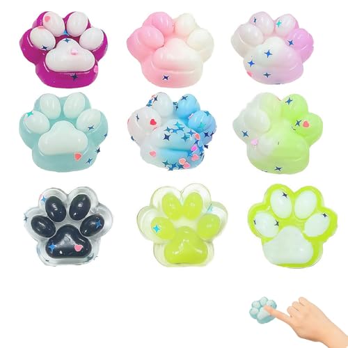 9 Stück Squishy Pfote, Katzenpfoten Squishy, Squishies, Katzen Pfoten Squishy Squeeze Toy Katzenpfoten-Squishy-Set für Stressentlastung 9 Stück Squishy Pfote, Katzenpfoten Squishy, Squishies, Katzen Pfoten Squishy Squeeze Toy Katzenpfoten-Squishy-Set für Stressentlastung von oooaooo