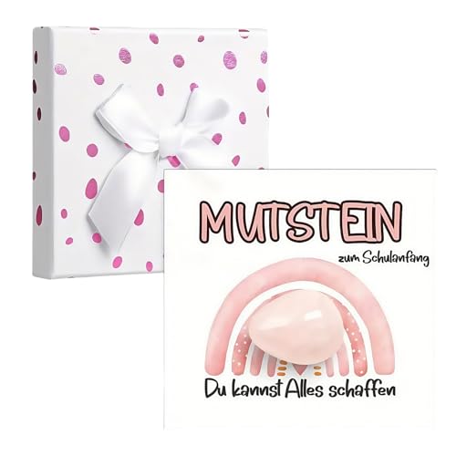 oooaooo 1 Stück Mutstein Für Kinder Einschulung, Geschenke Einschulung Mädchen Schulkind 2025 Mädchen Glücksbringer Mit Grußkarte Geschenkbox Rosa oooaooo 1 Stück Mutstein Für Kinder Einschulung, Geschenke Einschulung Mädchen Schulkind 2025 Mädchen Glücksbringer Mit Grußkarte Geschenkbox Rosa von oooaooo
