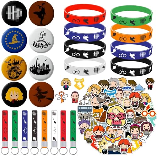 oosheon 74 Stück Kinder Geburtstag Mitgebsel Set, 8 Silikon Armbänder Kinder, 8 Schlüsselanhänger, 8 Knopfnadeln Abzeichen, 50 Anime Cartoon Aufkleber Stickers, Geburtstagsparty Zubehör Geschenk oosheon 74 Stück Kinder Geburtstag Mitgebsel Set, 8 Silikon Armbänder Kinder, 8 Schlüsselanhänger, 8 Knopfnadeln Abzeichen, 50 Anime Cartoon Aufkleber Stickers, Geburtstagsparty Zubehör Geschenk von oosheon