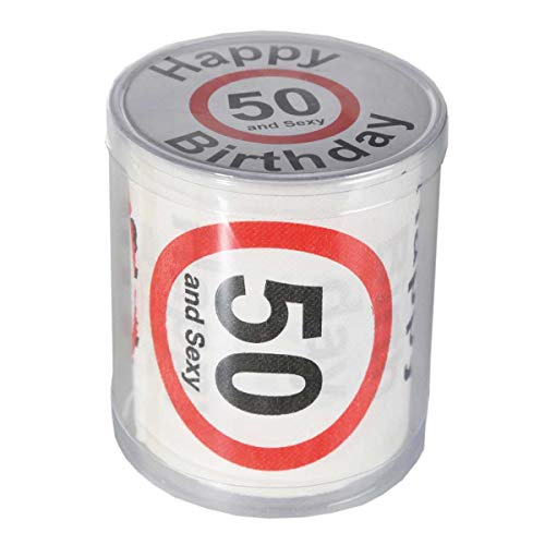 Toilettenpapier "Happy Birthday - 50" ~ von ootb