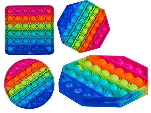 ootb Fidget Pop Toy Rainbow Anti Stress Bubble Pop Trend Push it geometrische Form von ootb