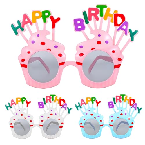 oruola 3 Stück Happy Birthday Brille,Partybrille Geburtstag,PartyBrillen,Bunt Party Sonnenbrillen für Kinder und Erwachsene,Photo Booth Requisiten für Partys Geburtstag oruola 3 Stück Happy Birthday Brille,Partybrille Geburtstag,PartyBrillen,Bunt Party Sonnenbrillen für Kinder und Erwachsene,Photo Booth Requisiten für Partys Geburtstag von oruola