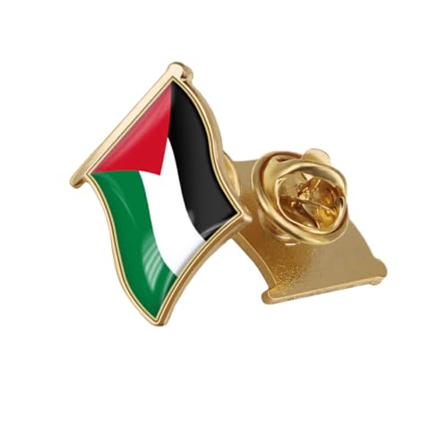 osiuujkw Pin Abzeichen Zeigen Sie Unterstützung mit einem modischen und praktischen Pin mit der Palästina Nationalflagge, robust und langlebig. Einfach zu kombinieren, Wie gezeigt 19 * 18MM von osiuujkw