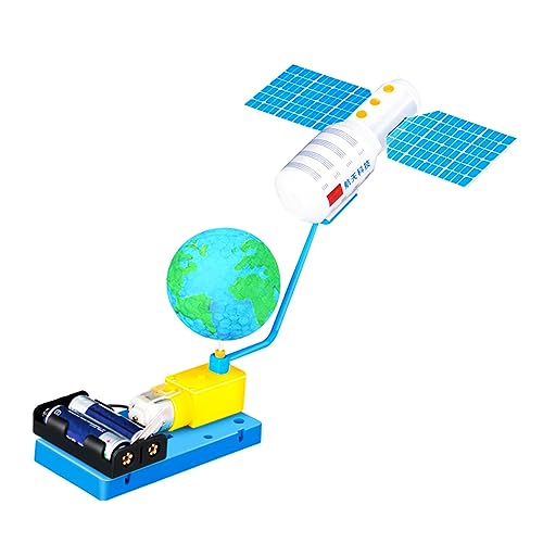 DIY Satellitenspielzeug Puzzle Spielzeug Turnicate Kits Kinder Weltraummodell Spielzeug Wissenschaft Lernspielzeug STEM Spielzeugset Satellitenmodell Weltraum Satellitenmodell Satelliten von oueyfer