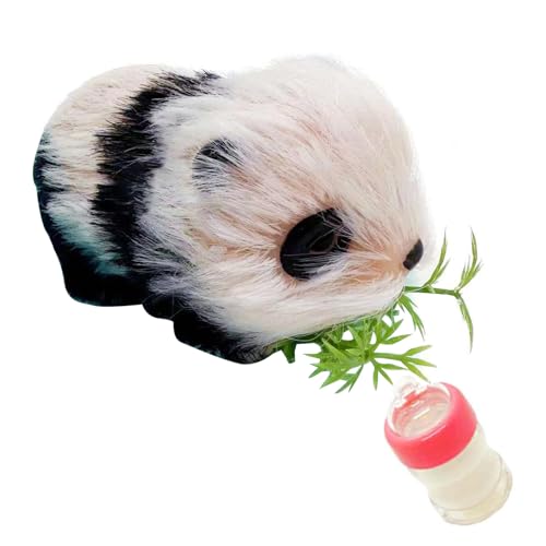 oueyfer Schöne Silikon Panda Figur Spielzeug Für Kinder Sammelbar Realistisches Kinderzimmer Dekoration Mini Panda Spielzeug Mädchen Geschenk Silikon von oueyfer