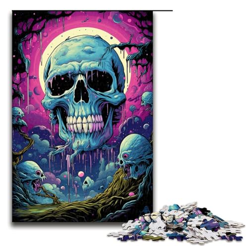 1000 Puzzle Bunte Fantasy-Monster Holzpuzzle für Kinder Familie Eltern-Kind-Interaktion 1000 Teile (75 x 50 cm) von ouynngjing