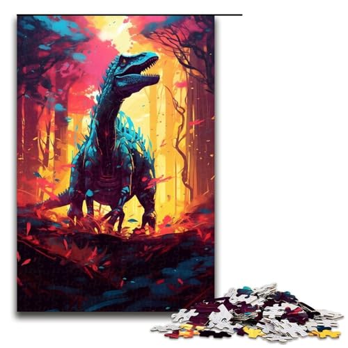 1000 Puzzle Herrerasaurus Dinosaurier Holz Kinderpuzzle Familie Eltern-Kind-Interaktion 1000 Teile von ouynngjing