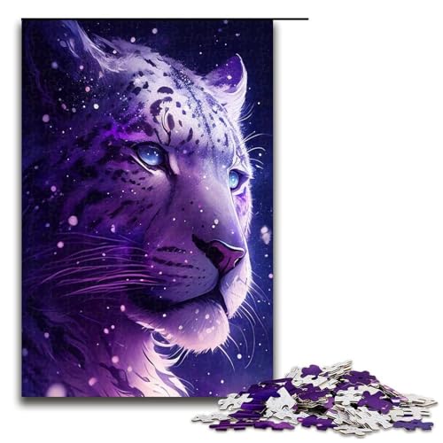 1000 Puzzle Lila Arctic Tigers Holzpuzzle für Kinder Interaktion zwischen Familie und Kind 1000 Teile (75 x 50 cm) von ouynngjing