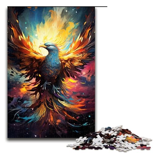 1000 Puzzle Mysterious Fantasy Phoenix Holzpuzzle für Kinder FamilienElternKindInteraktion 1000 Teile (75 x 50 cm) von ouynngjing