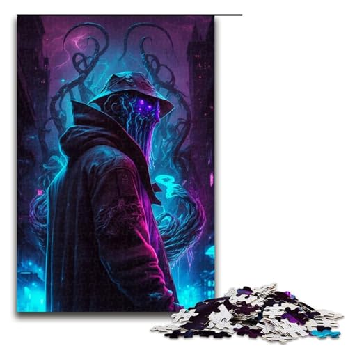 1000 Puzzle Octopus Monsters1 Holzpuzzle für Kinder FamilienElternKindInteraktion 1000 Teile (75 x 50 cm) von ouynngjing