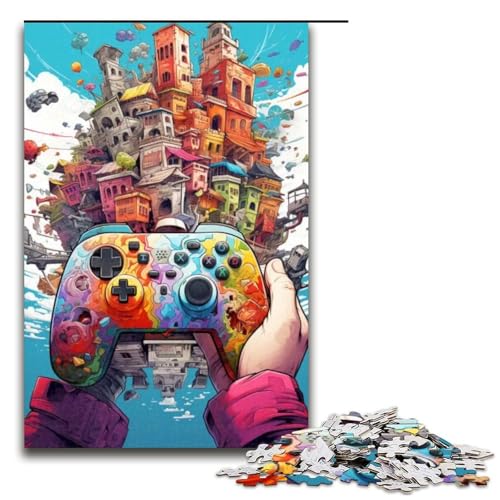 1000 Puzzle Spiel Controller Holz Kinder Puzzle Familie Eltern-Kind-Interaktion 1000 PCS von ouynngjing