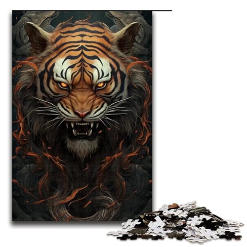1000 Puzzle Tier Wolf Holz Kinderpuzzle Familie Eltern-Kind-Interaktion 1000 Teile von ouynngjing