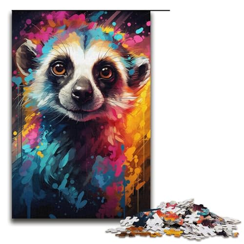1000 Teile Buntes süßes Erdmännchen-Puzzle für Erwachsene Holzpuzzle Familienspiele 1000 Teile (38 x 26 cm) von ouynngjing