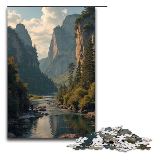 1000 Teile Poetisches und malerisches Puzzle für Erwachsene Spaß für die ganze Familie Familienspiel Stressabbau schwieriges Herausforderungspuzzle 1000 Teile (75 x 50 cm) von ouynngjing