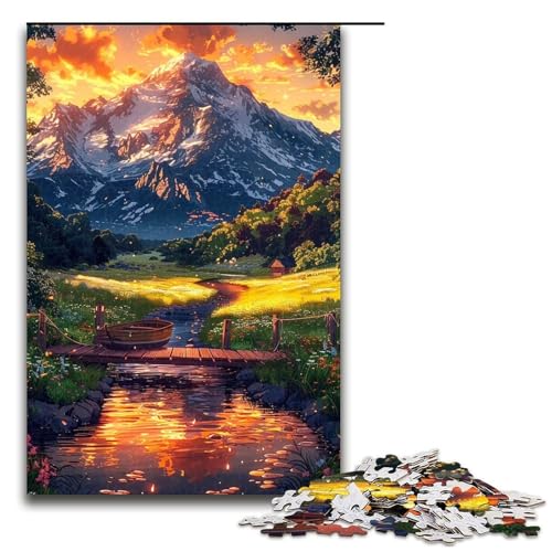 1000 Teile Tal-Berge-Puzzle für Erwachsene, Spaß für die ganze Familie, Familienspiel, Stressabbau, schwieriges Herausforderungspuzzle, 1000 Teile von ouynngjing