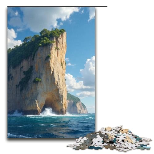 1000 Teile für Erwachsene und Kinder von Jigsaw Cliff Danger Puzzles für Erwachsene Holzpuzzle 1000 PCS (75x50cm) von ouynngjing
