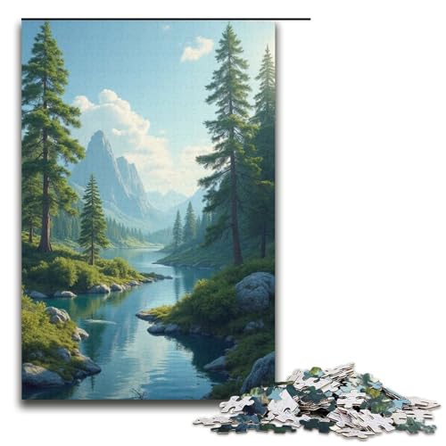 1000 Teile für Erwachsene und Kinder von Jigsaw Landscape () Puzzles für Erwachsene Holzpuzzle 1000 Teile (38 x 26 cm) von ouynngjing