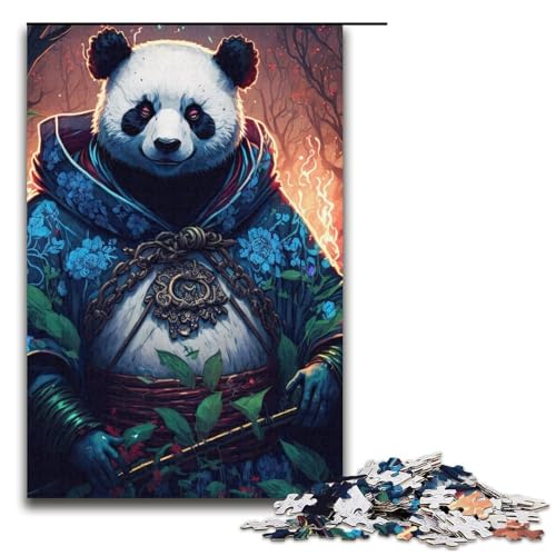 1000 Teile für Erwachsene und Kinder von Jigsaw Panda Warriors Puzzles für Erwachsene Holzpuzzle 1000 Teile (38 x 26 cm) von ouynngjing