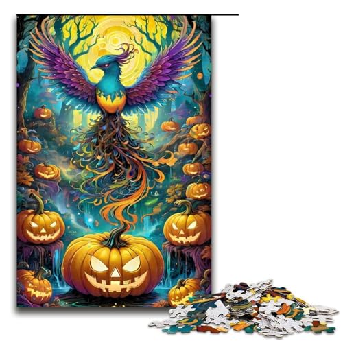 1000 teiliges Halloween Phönix Puzzlespiel Puzzle für Erwachsene geeignet für Paare und Teenager ab 14 Jahren 1000 PCS (75 x 50 cm) von ouynngjing