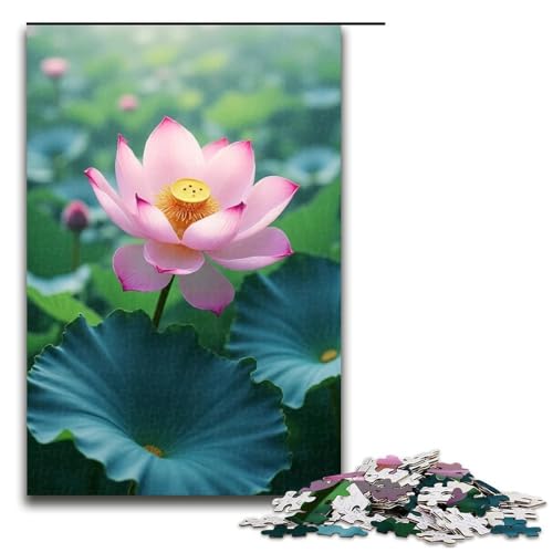 1000-teiliges Lotuswind-Puzzlespiel Puzzle für Erwachsene geeignet für Paare und Teenager ab 14 Jahren 1000 Teile (75 x 50 cm) von ouynngjing