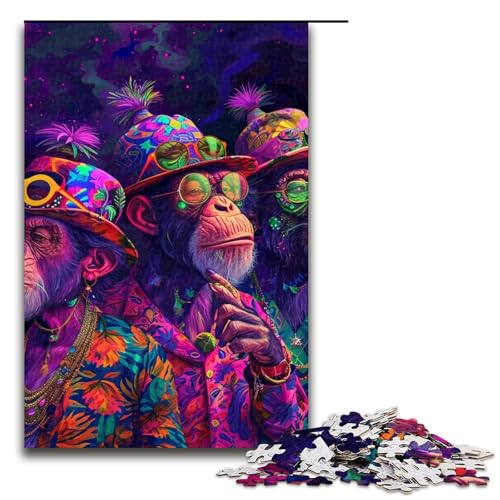 1000-teiliges Puzzle, Bunte Feuertiger, Holzpuzzle, Lernspiele, Heimdekoration, 1000 Teile 1000-teiliges Puzzle, Bunte Feuertiger, Holzpuzzle, Lernspiele, Heimdekoration, 1000 Teile von ouynngjing