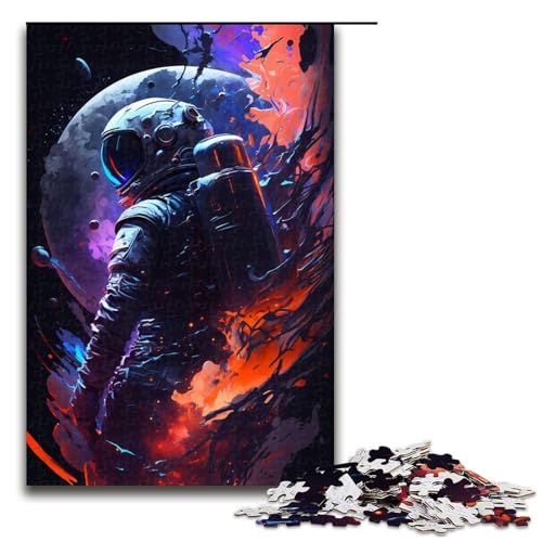 1000-teiliges Puzzle, Lernspiele, Abstrakter Weltraum, 35 Puzzles für Erwachsene, Holzpuzzle für Familienspaß und Spieleabend, 1000 Teile von ouynngjing