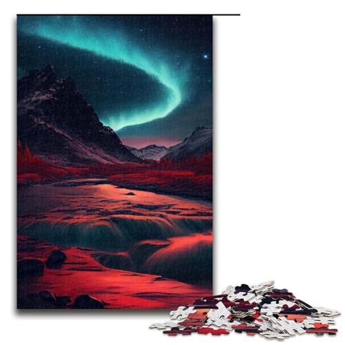 1000-teiliges Puzzle, Lernspiele, Islandnacht, Aurora-Puzzles für Erwachsene, Holzpuzzle für Familienspaß und Spieleabend, 1000 PCS 1000-teiliges Puzzle, Lernspiele, Islandnacht, Aurora-Puzzles für Erwachsene, Holzpuzzle für Familienspaß und Spieleabend, 1000 PCS von ouynngjing